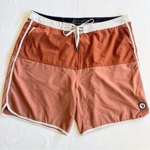 Vuori Rust and Peach Shorts men’s size XL